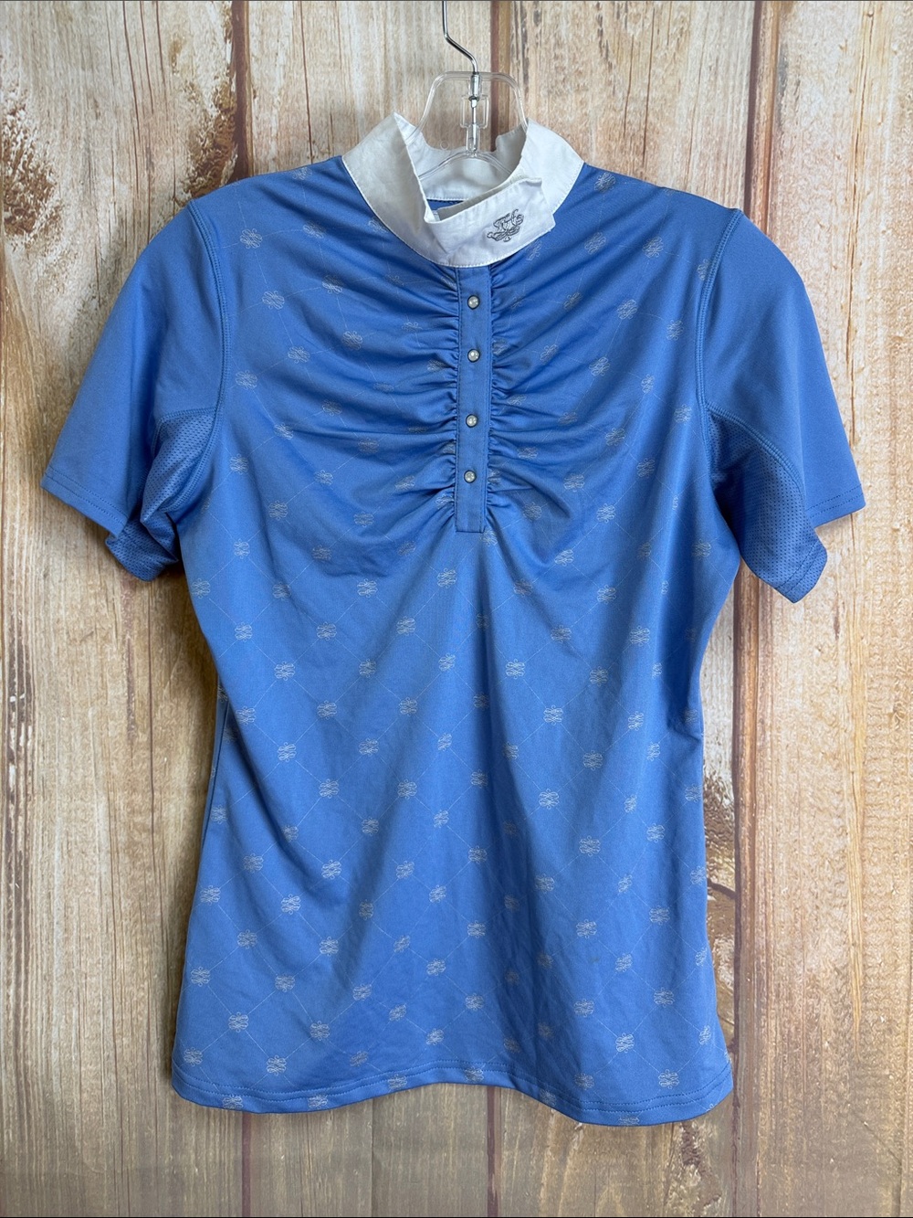 Mountain Horse Victoria Top Half Sleeve Powder Blue Show Top Size Small